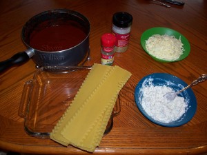 Lasagne ingredients Shawn Byrd Lasagne ingredients